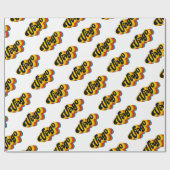 レトロのヴィンテージの《星座》乙女座 ラッピングペーパー (フラット)