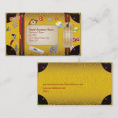 レトロのヴィンテージのSiutcaseの旅行会社の名刺 名刺 (正面/裏面)