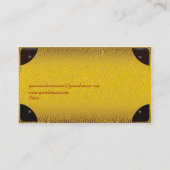 レトロのヴィンテージのSiutcaseの旅行会社の名刺 名刺 (裏面)