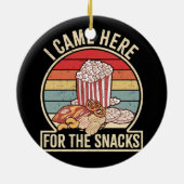 レトロのヴィンテージ来はここではスナックの軽食 セラミックオーナメント (裏面)