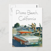 レトロのヴィンテージ車の郵便はがき旅行遠征のカスタム ポストカード (正面/裏面)