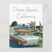 レトロのヴィンテージ車の郵便はがき旅行遠征のカスタム ポストカード (正面)