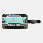 レトロのヴィンテージ車 ラゲッジタグ (裏面横)