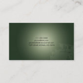 レトロのヴィンテージTVのイラストレーションの名刺 名刺 (裏面)