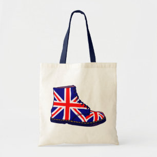 レトロの一見のイギリスのブーツのポップアート トートバッグ