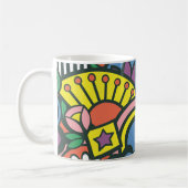 レトロの上昇および輝やきのマグ コーヒーマグカップ (左)