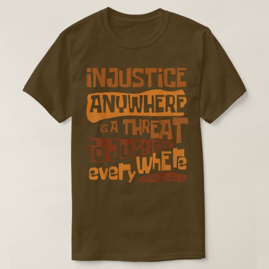 レトロの不正はどこでも正義への脅威であるEv Tシャツ (デザイン正面)