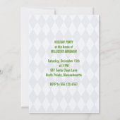 レトロの世紀半ばのモダンなクリスマス・パーティ 招待状 (裏面)