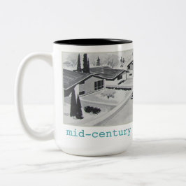 レトロの世紀半ばのモダンのマグ ツートーンマグカップ