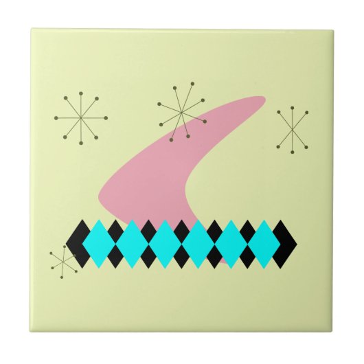 レトロの世紀半ばのモダン タイル (正面)