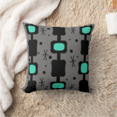 レトロの中モダン段ボックスターコイズ クッション (ブランケット)