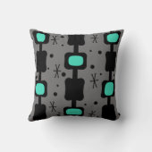 レトロの中モダン段ボックスターコイズ クッション (裏面)