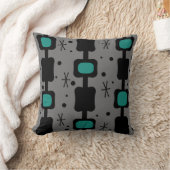 レトロの中モダン段ボックスティール（緑がかった色） クッション (ブランケット)