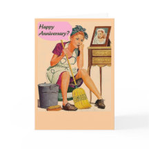 レトロの主婦の幸せな記念日