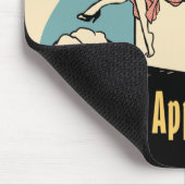 レトロの主婦の洗濯機のドライヤー マウスパッド (コーナー)