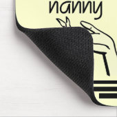 レトロの乳母のTシャツおよびギフト マウスパッド (コーナー)