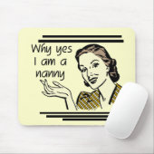 レトロの乳母のTシャツおよびギフト マウスパッド (マウス)