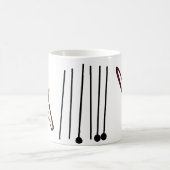 レトロの五十年代のトロンボーン コーヒーマグカップ (中央)