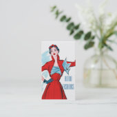 レトロの五十年代高いFahion 名刺 (スタンド正面)