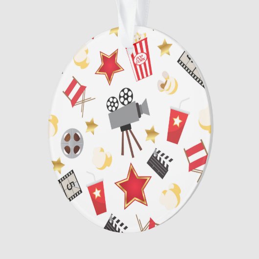 レトロの代理の映画館か劇場 オーナメント (正面)