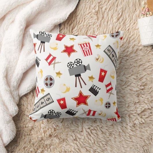 レトロの代理の映画館か劇場 クッション (ブランケット)