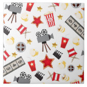 レトロの代理の映画館か劇場 タイル (正面)