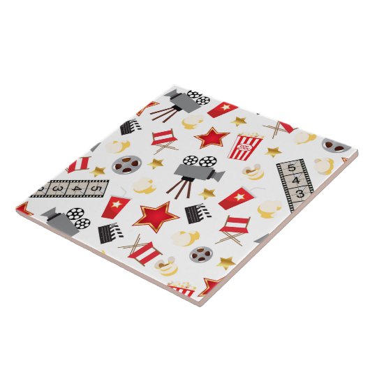 レトロの代理の映画館か劇場 タイル (側面)