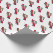 レトロの休日のステーションワゴンの包装紙 ラッピングペーパー (角)