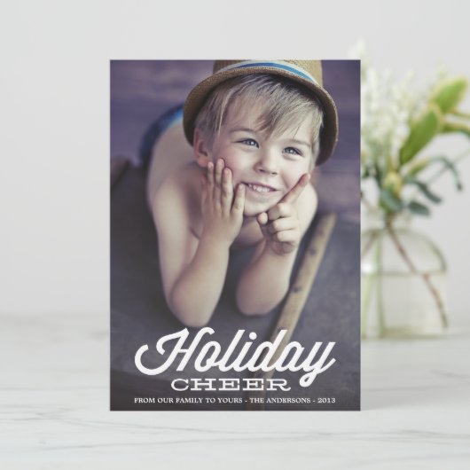 レトロの休日の応援%PIPE%の休日の写真カード シーズンカード (スタンド正面)