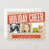 レトロの休日の応援%PIPE%の休日の写真カード シーズンポストカード (正面/裏面)