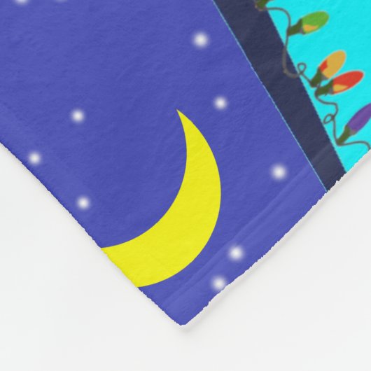 レトロの休日の漫画のクリスマスのフリースブランケット フリースブランケット (角)