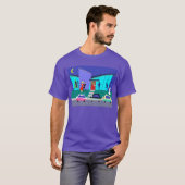 レトロの休日の漫画のパーティーのTシャツ Tシャツ (正面フル)