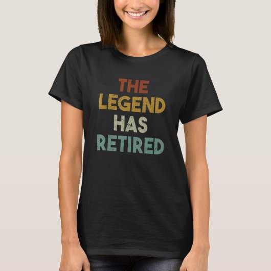 レトロの伝説退職した Tシャツ (正面)