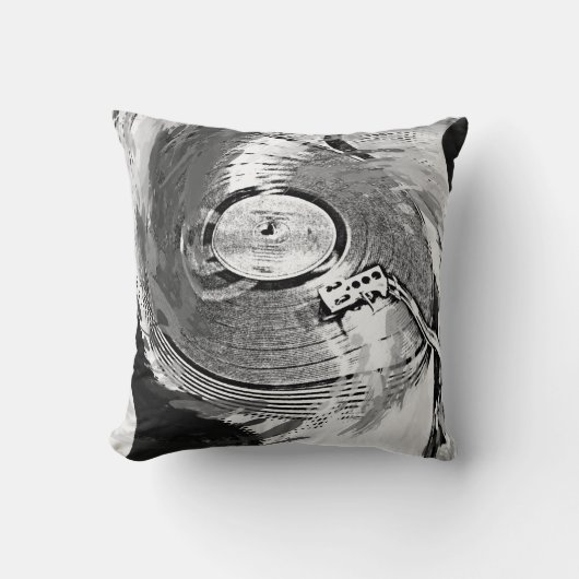 レトロの低下針のレコードプレーヤのクッションの枕 クッション (正面)