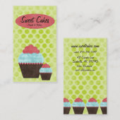 レトロの低俗なカップケーキ#1の名刺 名刺 (正面/裏面)