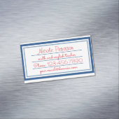 レトロの先生のマグネティック・カード マグネット名刺 (インサイチュ)