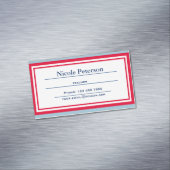 レトロの先生のマグネティック・カード マグネット名刺 (インサイチュ)