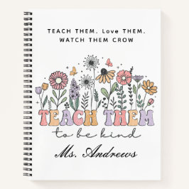レトロの先生教えは、彼らは親切になる ノートブック
