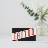 レトロの入れ墨のスタンプカード ロイヤリティカード (スタンド正面)