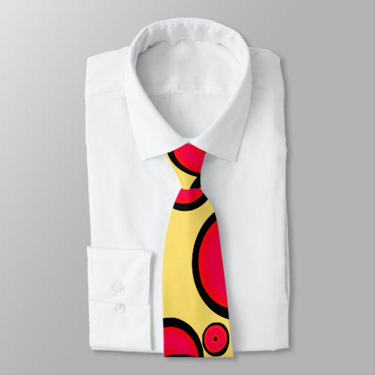 レトロの円のタイ ネクタイ (タイ)