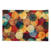 レトロの円グランジ、テクスチャのシームレスなパターン。 枕カバー (裏面)