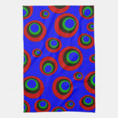 レトロの円 キッチンタオル (縦)