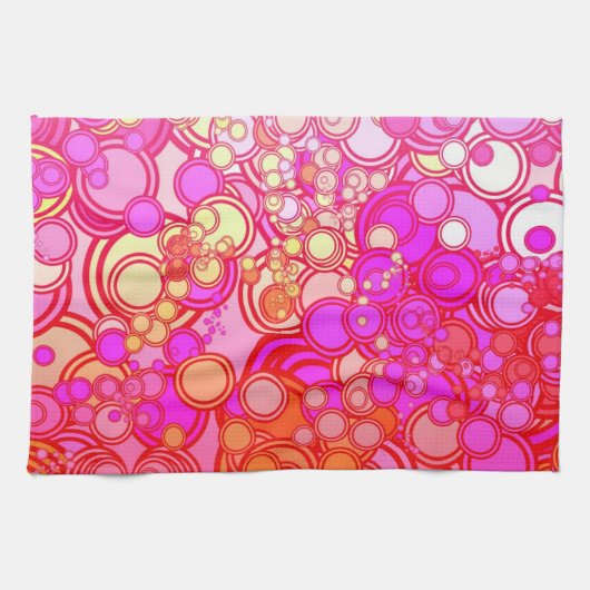 レトロの円 キッチンタオル (横)