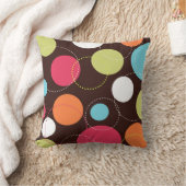 レトロの円 クッション (ブランケット)