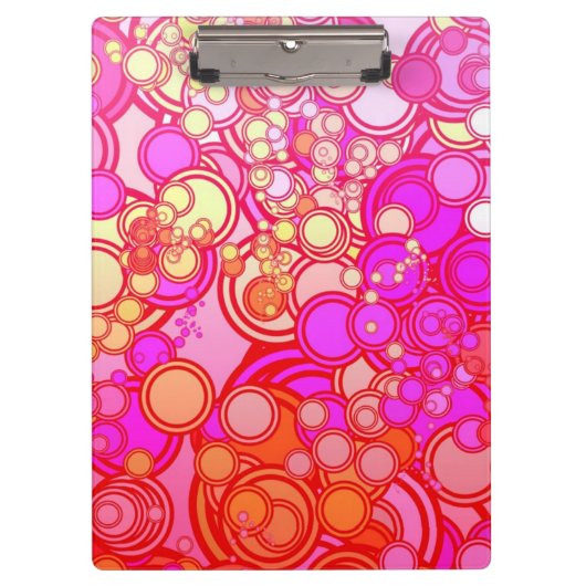 レトロの円 クリップボード (正面)