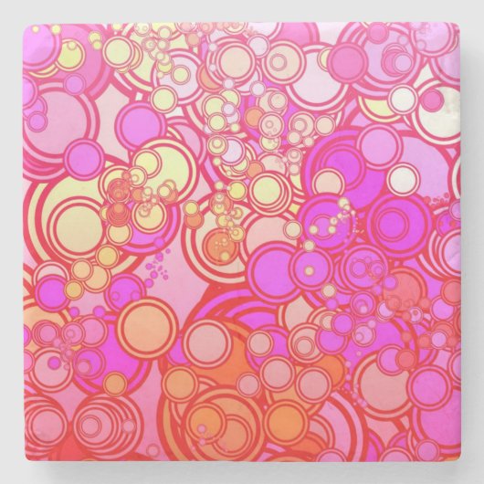 レトロの円 ストーンコースター (正面)