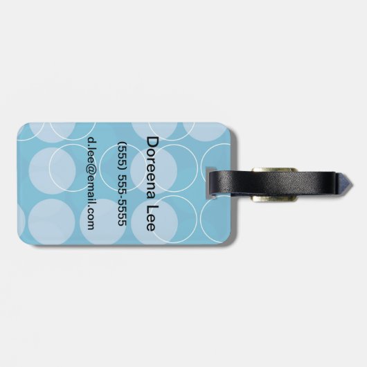 レトロの円 ラゲッジタグ (裏面横)