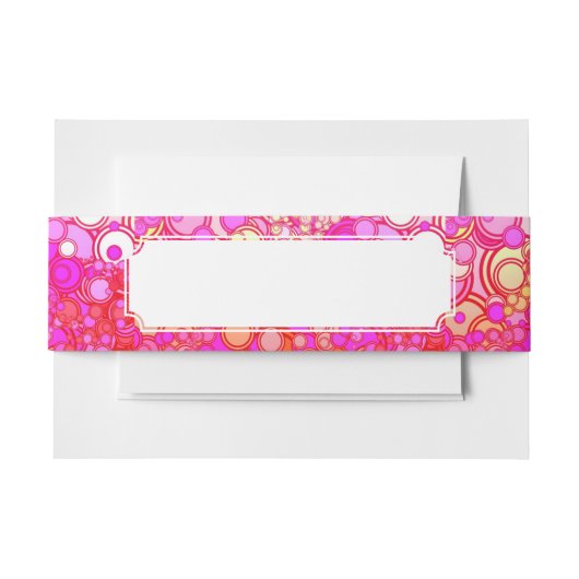 レトロの円 招待状ベリーバンド (正面例)