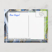 レトロの写真のイタリア語はPiaggioのスクーターを作りました ポストカード (裏面)