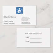 レトロの凸版印刷のスタイルの看護アイコン 予約カード (正面/裏面)